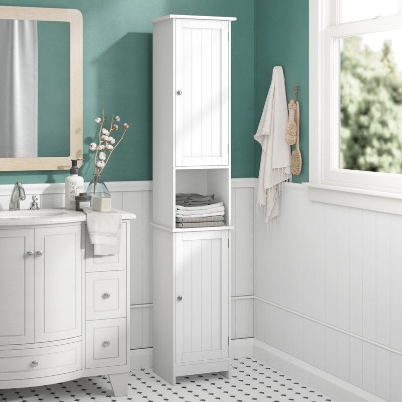 Wildon Home Vida Priano 32 x 170cm Free Standing Tall Bathroom Cabinet